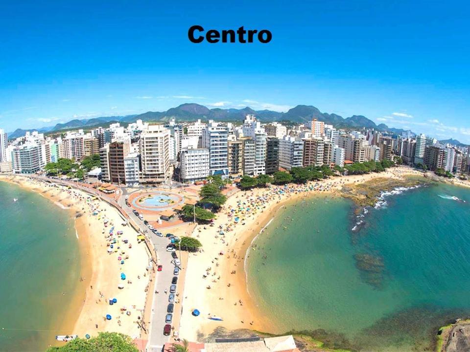 Suite Mar 210 - Economica E Compacta - Praia Do Morro - Predio Frente Mar Com Elevador, Atravessou A Avenida, Ja Esta Na Praia - Garagem - Internet Guarapari Ngoại thất bức ảnh
