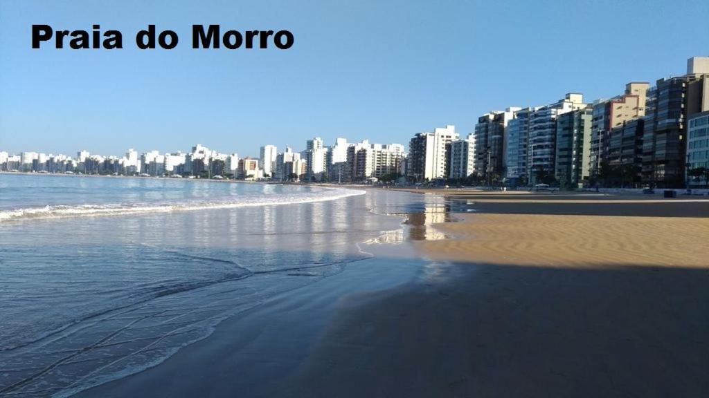 Suite Mar 210 - Economica E Compacta - Praia Do Morro - Predio Frente Mar Com Elevador, Atravessou A Avenida, Ja Esta Na Praia - Garagem - Internet Guarapari Ngoại thất bức ảnh